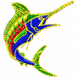 Fishes Embroidery Design 7 Fishes Embroidery Design 7